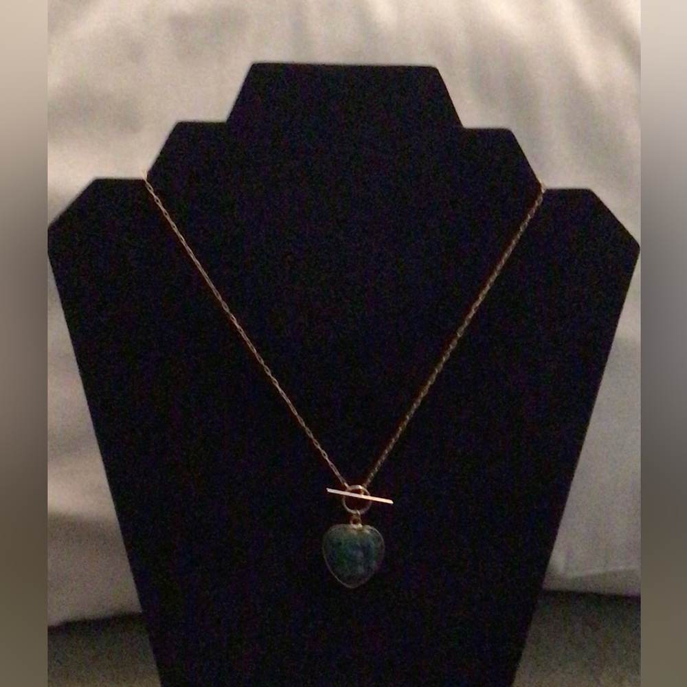 Green Heart Necklace